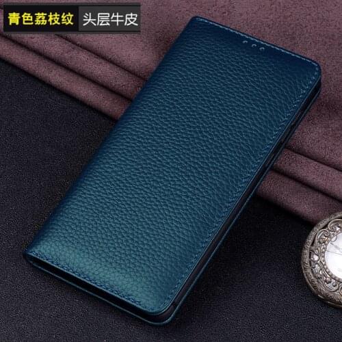 Luxury Genuine Leather Flip Phone Case For Vivo X60 Pro Leather Half Pack Phone Cover Cases Shockproof