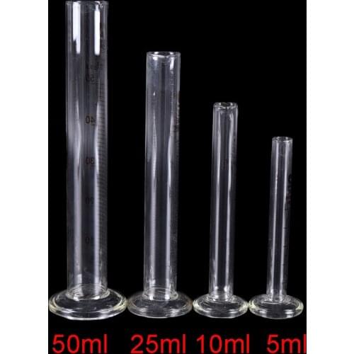 1PC Glass Measuring 25ml Cylinder Chemistry Laboratory Measure Graduated Hot Selling