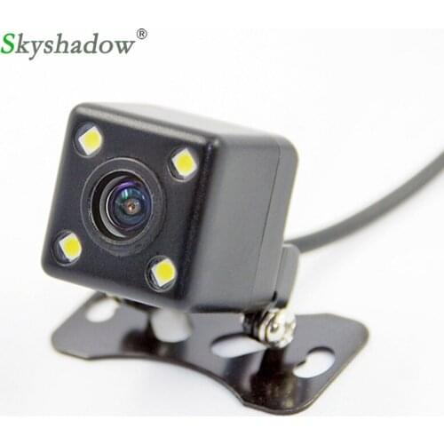 Universal car Rear View Camera Auto Parking Assistance Line HD CCD 4 LED Lights Night Vision Car Backup Side Camera