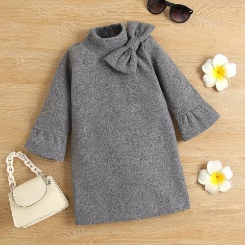 Girls' Knitted Sweater Dress 2021 autumn winter New Stripe long sleeve printed knitted suspender + coat 2-piece skirt