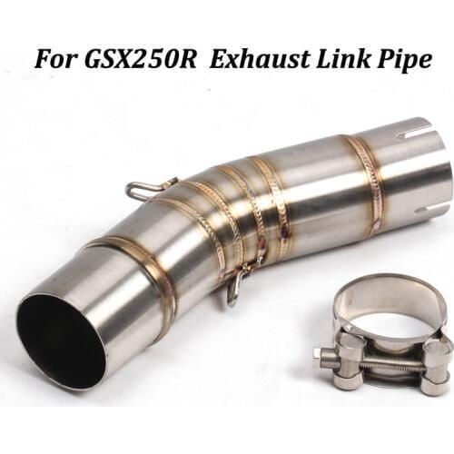 For Suzuki GSX250R Motorcycle Exhaust Muffler Modified Middle Connection Stainless Steel Link Pipe Slip On
