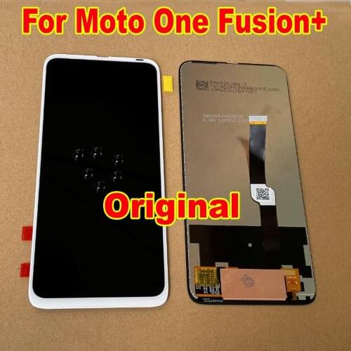 Original Best Glass Sensor LCD Display Touch Screen Digitizer Assembly For Motorola Moto One Fusion+ Fusion Plus Phone Pantalla
