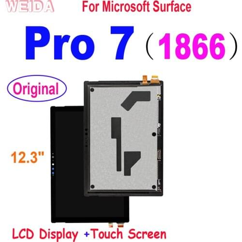 12.3" Original For Microsoft Surface Pro7 Pro 7 1866 LCD Display Touch Screen Digitizer Assembly for Microsoft Surface Pro 7 LCD