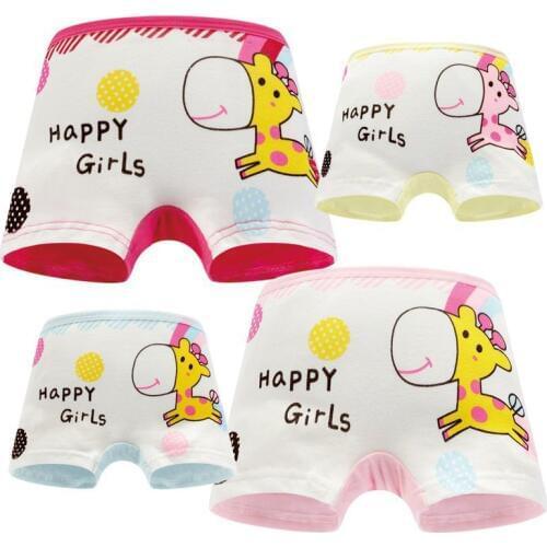 4Pcs/lot Cartoon Underpants 4Pcs/lot Baby Boxer Kids Underwear Cotton Panties Calcinhas Infantis 2-9 Yrs