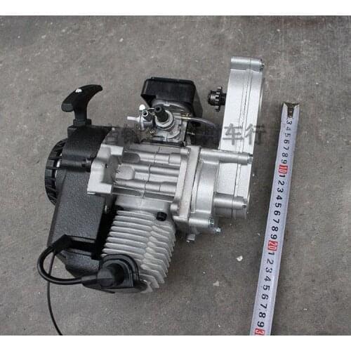 49CC two-stroke motorcycle parts engine gasoline engine gearbox for pocket bike mini scooter motorcycle