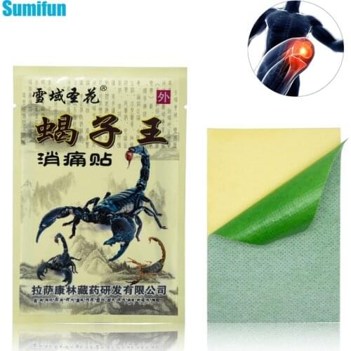 8pcs Medical Plaster Scorpion Venom Patches Strength Pain Muscle Relieving Arthritis Joint Body Pain Painkiller Rheumatoid