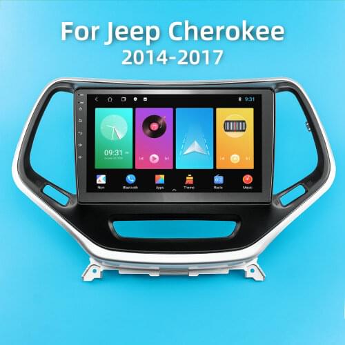 For Jeep Cherokee 2014 2015 2016 2017 10.1 Inch Android 2 Din Car Radio Multimedia Stereo Player Navigation GPS Video Autoradio