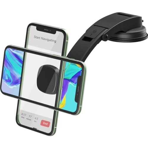 Car Magnetic Phone Mount Universal Dashboard Windshield Industrial-Strength Suction Cup Phone Mount Holder with 4 Strong Magnet