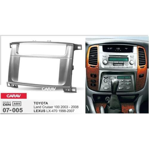 CARAV 07-005 op Quality Radio Fascia for LX-470 2002 up/Land Cruiser 100 Stereo Fascia Dash CD Trim Installation Kit