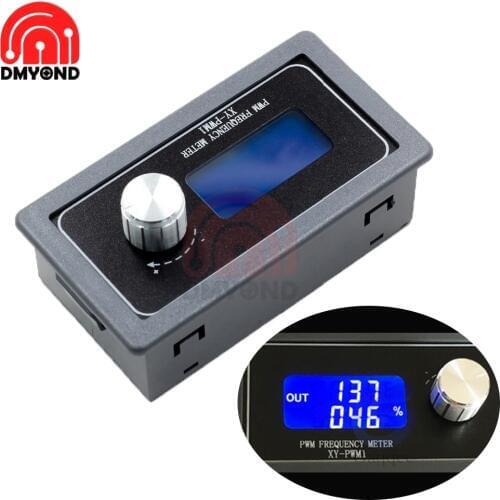 DC 3.3V-30V PWM Frequency Meter 1Hz-150KHz Frequency Counter Adjustable Pulse Signal Generator 5-30 MA Square Wave for DC Motor