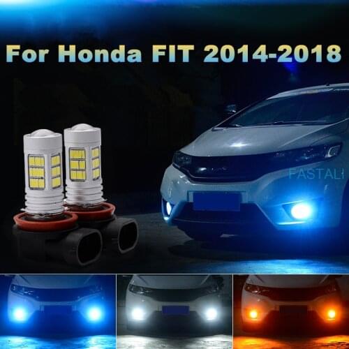 For Honda FIT JAZZ 2014-2018 LED highlight fog light front bumper light bulb efficient cooling car decoration