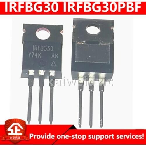 Kaiweikdic New imported original IRFBG30PBF IRFBG30 TO-220 3.1A 1000V N-channel FET/power transistor/Integrated circuit