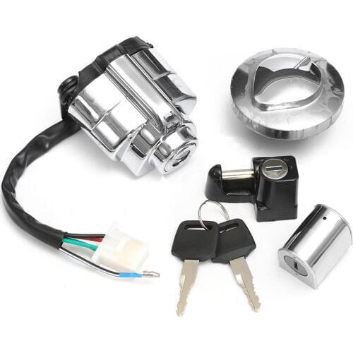Ignition Switch Helmet Steering Petrol Cap Lock Set for Shadow VLX VT 400 600 750