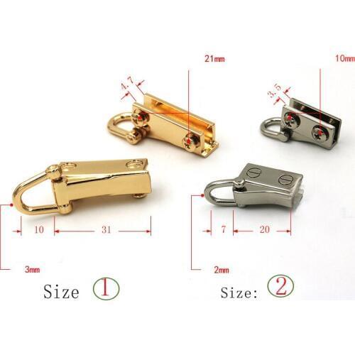 Metal Side Clip Buckles Handbag Strap Clasp Screw D Ring Side Clip Chain Hook Connector Bag Hanger DIY Luggage Accessories