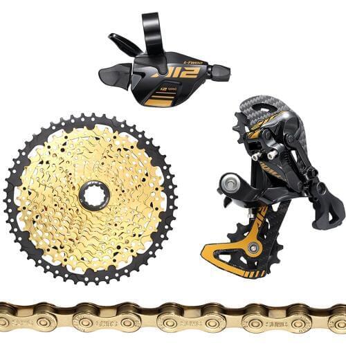 MTB Groupset12 Speed Groupset Gold Cassette Shifter Rear Derailleur Shift Chain Mountain Bike 1*12S Group set For SRAM Shimano