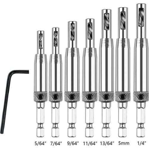Core Drill Bit Set Tools Hole Puncher Hinge Tapper For Doors Cabinet Self Centering Woodworking Power Tools