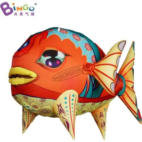 Customized 2.3M Inflatable Clownfish Toys Hanging Nemo Fish For Ocean Theme Fishing Park/Event/ Show