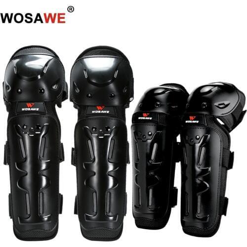 WOSAWE Motorcycle Knee Pads & Elbow Protectors Adult Moto Motocross Off-Road Dirt Bike Brace Safety Protective Gear Knee Guards