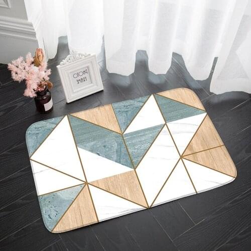 Anti-slip Area Rugs Nordic Style Geometric Living Room Balcony Absorbent Mat Kitchen Rug Home Decorative Door Mat Prayer Carpet