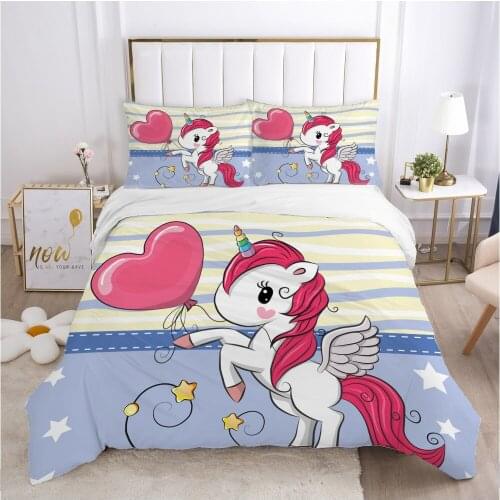 Cartoon Childrens Bedding set for kids baby boy girls Duvet cover set pillow case Bed linens Quilt cover 140x200 Car red