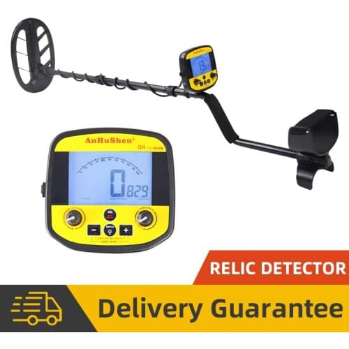 GH-12 Plus Backlight LCD Ground Metal Detector 11 Inch Coil Waterproof Easy Installation High Sensitivity Accuracy Gold Detector
