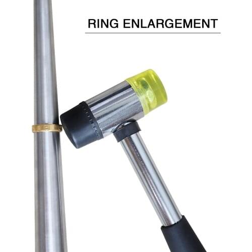 Professional Ring Enlarger Stick Mandrel Handle Hammer Ring Sizer Bending Adjuster Sizing Tool For DIY Jewelry Making Tools