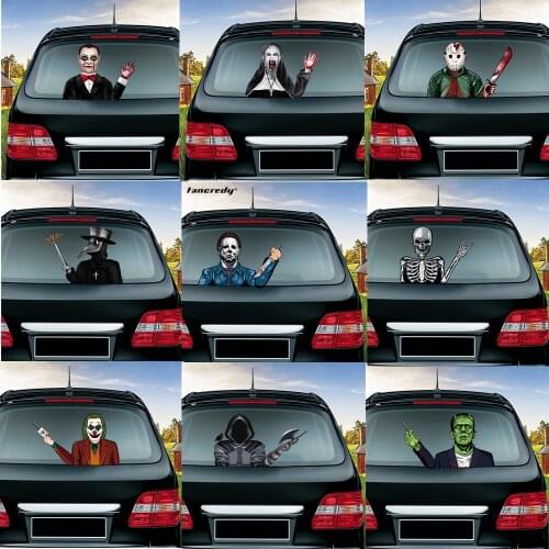 Horror Series Car Stickers Car Rear Windshield Decals Auto Decoration Waving Wiper Sticker Car Styling Rear Window Wiper Sticker