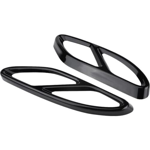 Steel Pipe Throat Exhaust Outputs Tail Frame Trim Cover for Mercedes-Benz W213 W205 Coupe W246 W216 GLC GLE GLS CLA