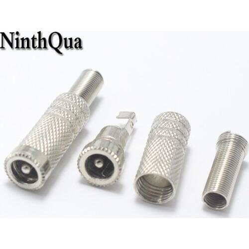 1pcs 5.5*2.1mm DC Power Plug jack 5.5mm * 2.1mm Metal Female socket Connector Audio Adapter for OD5mm Cable