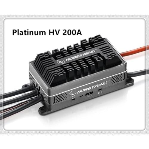 1pc Original Hobbywing Platinum HV 200A V4.1 6-14S Lipo SBEC / OPTO Brushless ESC for RC Drone Quadrocopter Helicopter Aircraft