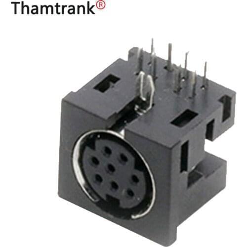 10PCS S Terminal Socket Connector 8PIN DIP Instrument Socket Micro Power Jack Audio Device Connector