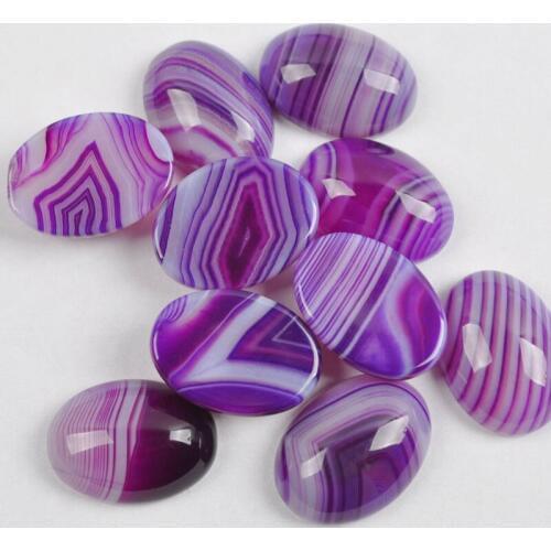 18x13MM Purple Veins Carnelian Oval CAB Cabochon Jewelry For Woman Gift Bead (10 pcs/lot) H017