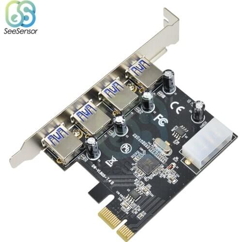 4-port USB 3.0 PCI-e Expansion Card PCI express PCIe USB 3.0 hub adapter 4-port USB 3 0 PCI e PCIe express 1x