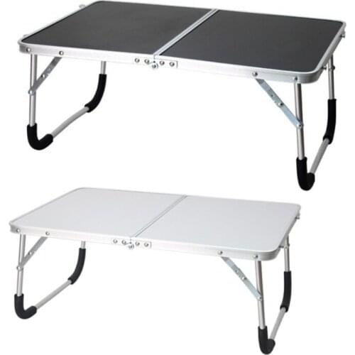 68UE Portable Folding Table Aluminum Alloy Camping Picnic Desk Small Laptop Tray with Handle for Barbecue Beach Outdoor Indoor