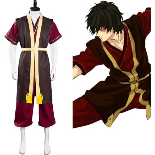 Avatar: The Last Airbender Zuko Cosplay Costume Pants Vest Outfits Halloween Carnival Suit