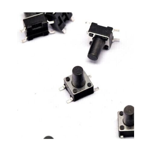 Free shipping 100PCS 6 * 6 * 9MM SMD 4 feet touch switch micro switch button switch legs 6MMX6MMX9MM