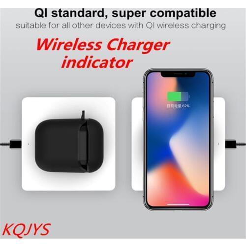 KQJYS Qi Wireless Charger Stand For iPhone 8 Plus X XS MAX XR Wireless Fast Charging Pad Dock For Apple AirPods Charging Case