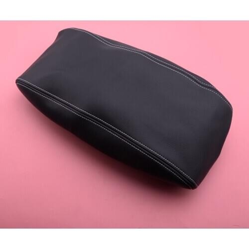 Black&Gray Stitch PU Leather Center Console Armrest Lid Cover Fit For Jeep Grand Cherokee 2011 2012 2013 2014 2015 2016-2019