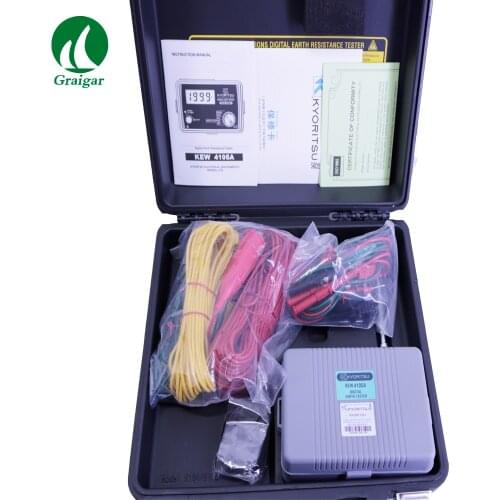 KYORITSU KEW4105A-H Digital Earth Resistance Tester Multimeter 0-20Ω/200Ω/2000Ω