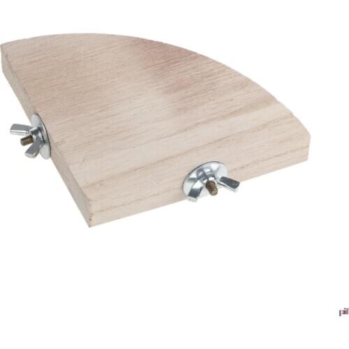 Pet Parrot Wood Platform Stand Rack Toy Hamster Branch Perches For Bird Cage New