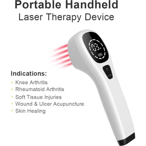 Physical Laser Therapy Physiotherapy LLLT Cold Laser Therapy Device Relieve Acute Chronic Muscle Pain+Free Laser Goggles Glasses