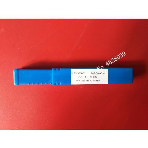 HSS Keyway Broach With Shim High Speed Steel Broaching Tools 3mm A Push-Type Keyway Broach Metric Sized Cutting Machine Tool