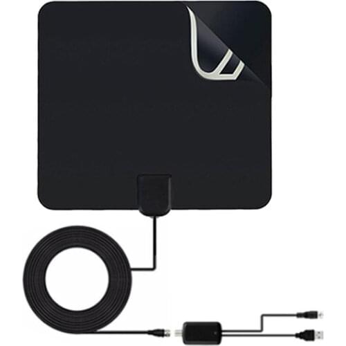 Indoor TV Antenna HDTV Receiving Antenna ATSC Mini HD Digital TV Antenna 960 Mile 4K 1080P Digital Satellite Receiver