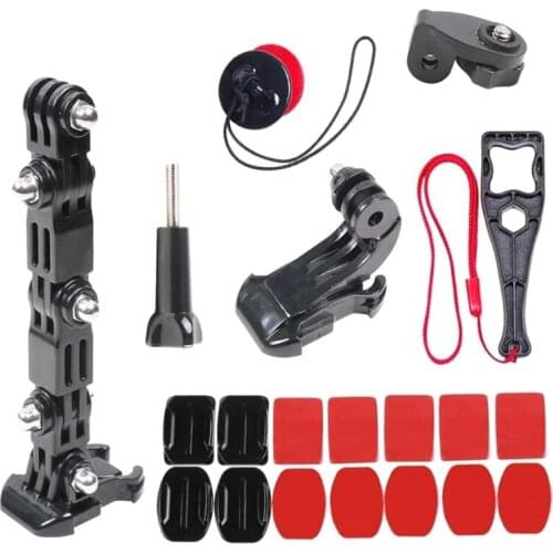 20 in 1 Motorcycle Helmet Chin Mount Kit for Hero 8 7 6 5/SJCAM Action Cameras