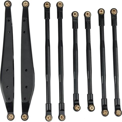 8 Pcs Metal Link Rod Linkage Rear Trailing Arm Set for AXIAL RBX10 Ryft 1/10 RC Crawler Upgrade Parts Accessories