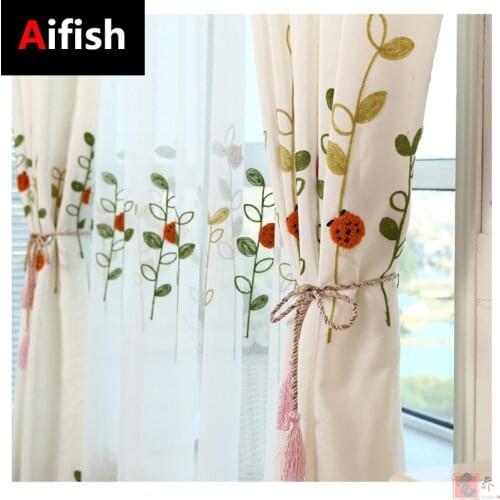 Cartoon Sheer Curtains For Living Room Bedroom Cute Animal Tulle Curtains Children Kid Room Window Treatment Drapes