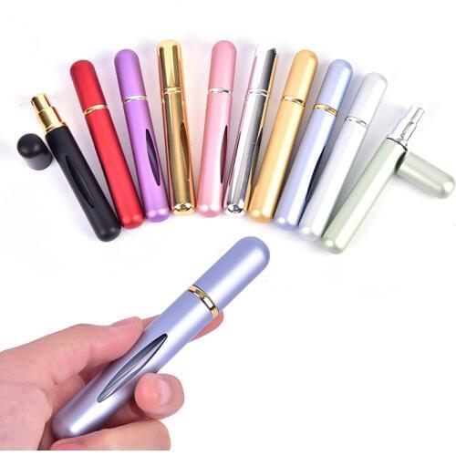 Travel Mini Refillable Conveniet Empty Atomizer Perfume Bottles Scent Pump Spray Case Parfum Airless Pump Cosmetic Container