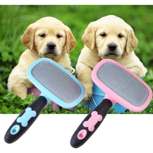 Pet Dog Cat Hair Gilling Beauty Handle Grooming Slicker Trimmer Comb Brush pet cleaning tools Supplies Product 1pc