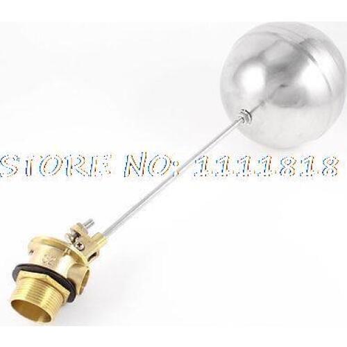 Sliver Tone Liquid Water Level Sensor Float Floating Ball 18.1" Length