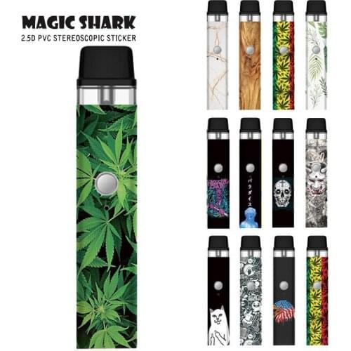 Magic Shark 2021 New Arrival Zombie Snake Eagle Leaf Game Wood Stone Full Sticker Skin Tape Case Film for Vaporesso Xros